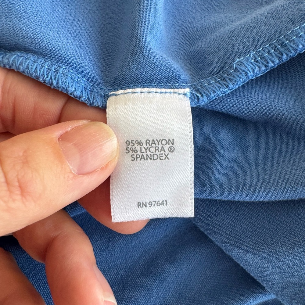 J.Jill Wearever Collection Sleeveless Blue A-Line Midi Dress – Size Small - Picture 7 of 9